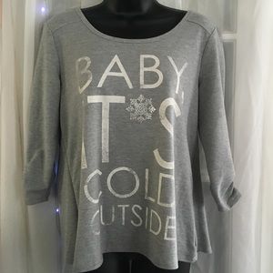 Baby it’s cold outside adorable blouse